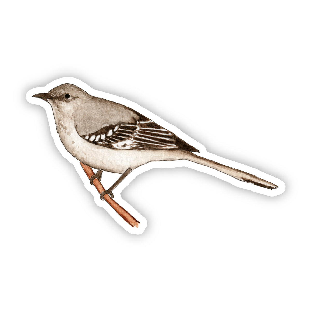 Mockingbird Sticker – Lucky Bat Paper Co.